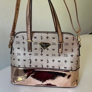 Vintage rose gold Baby Phat bowler bag